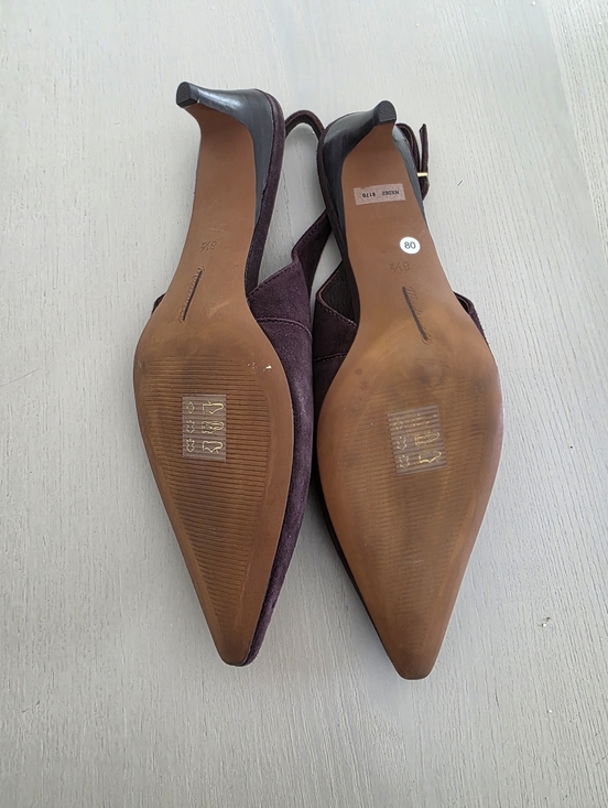 NWOT Madewell Women\'s The Emilie Slingback Pump Chocolate Raisin Sz 8.5 $178